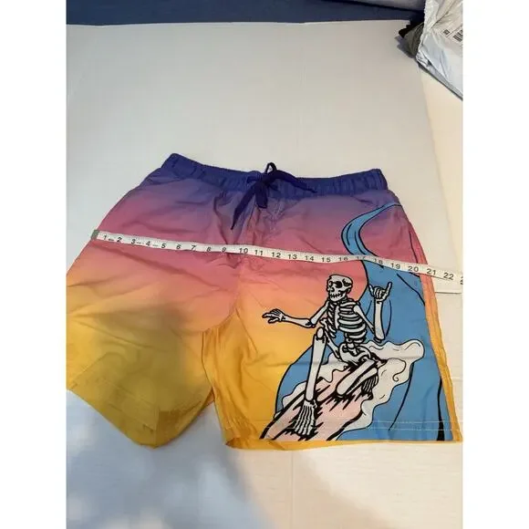 Chemistry Colorful Skeleton Swim Trunks SPF 50 - Size M (NWT) - Picture 4 of 8